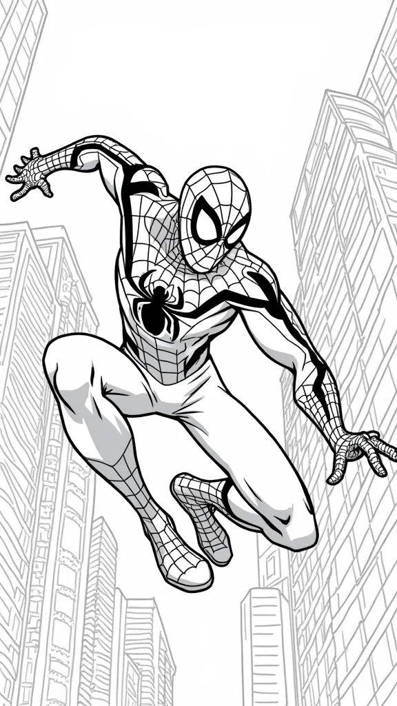 Ultimate Spider Man Miles Morales para colorear